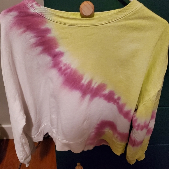 Z Supply Crop Tie Dye Sweater - Picture 1 of 3